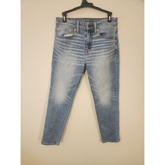 American Eagle Airflex + Jeans Mens (Actual 29 X 26) 28 X 28 Blue Tech Temp Slim - Picture 5 of 15
